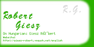 robert giesz business card